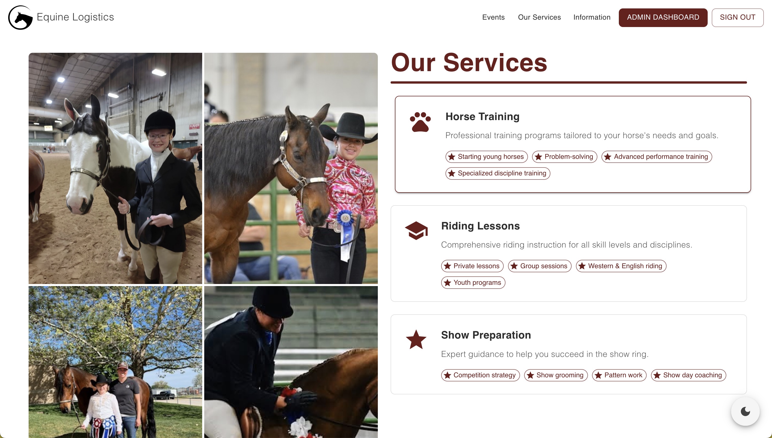 Services Page